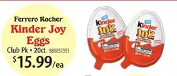 Restaurant Depot Ferrero Rocher Kinder Joy Eggs offer