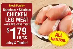 Restaurant Depot Fresh Poultry Boneless • Skinless CHICKEN LEG MEAT offer