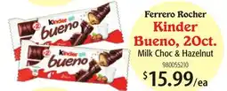 Restaurant Depot Ferrero Rocher Kinder Bueno, 20ct offer