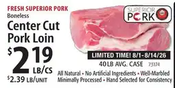 Restaurant Depot Center Cut Pork Loin offer