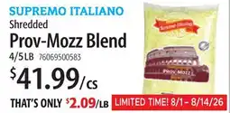 Restaurant Depot Shredded Prov-Mozz Blend offer