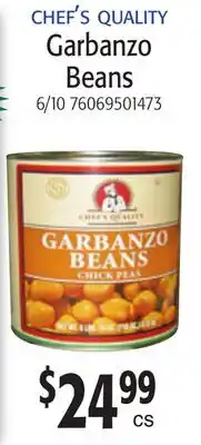 Restaurant Depot CHEF'S QUALITY Garbanzo Beans offer
