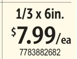 Restaurant Depot 1/3 x 6in offer
