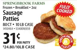 Restaurant Depot SAUSAGE PATTIES offer