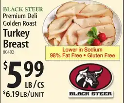 Restaurant Depot BLACK STEER Premium Deli Golden Roast Turkey Breast offer
