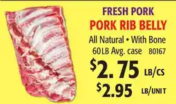 Restaurant Depot FRESH PORK PORK RIB BELLY offer