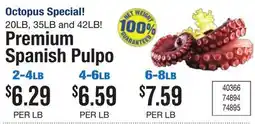 Restaurant Depot Octopus Special! offer