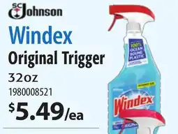 Restaurant Depot Windex Original Trigger offer