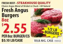 Restaurant Depot Fresh Angus Burgers offer
