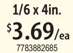Restaurant Depot 1/6 x 4in offer