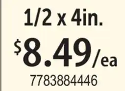 Restaurant Depot 1/2 x 4in offer