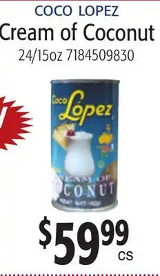 Restaurant Depot COCO LOPEZ Cream of Coconut offer