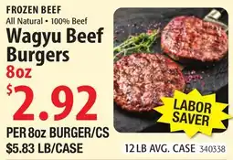 Restaurant Depot Wagyu Beef Burgers offer