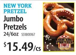 Restaurant Depot NEW YORK PRETZEL Jumbo Pretzels offer