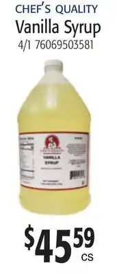 Restaurant Depot Vanilla Syrup offer