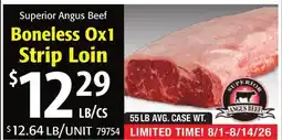 Restaurant Depot Boneless Ox1 Strip Loin offer