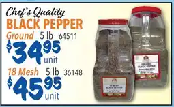 Restaurant Depot Chef's Quality BLACK PEPPER offer