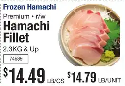 Restaurant Depot Frozen Hamachi offer