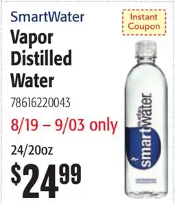 Restaurant Depot SmartWater Vapor Distilled Water offer