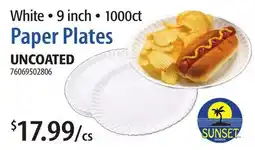 Restaurant Depot White • 9 inch • 1000ct Paper Plates offer
