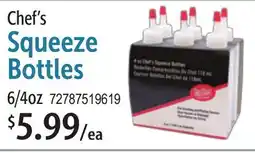 Restaurant Depot Chef's Squeeze Bottles offer