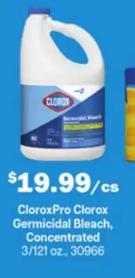 Restaurant Depot CloroxPro Clorox Germicidal Bleach, Concentrated offer