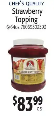 Restaurant Depot CHEF'S QUALITY Strawberry Topping offer
