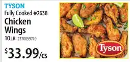 Restaurant Depot TYSON Fully Cooked #2638 Chicken Wings offer