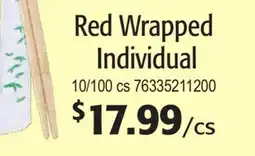 Restaurant Depot Red Wrapped Individual offer