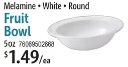Restaurant Depot Melamine • White • Round Fruit Bowl offer