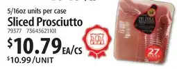 Restaurant Depot Sliced Prosciutto offer