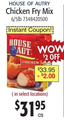 Restaurant Depot HOUSE OF AUTRY Chicken Fry Mix offer