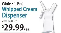 Restaurant Depot White • 1 Pint Whipped Cream Dispenser offer