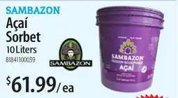 Restaurant Depot SAMBAZON Açai Sorbet offer