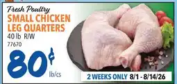 Restaurant Depot Fresh Poultry SMALL CHICKEN LEG QUARTERS offer