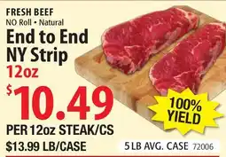Restaurant Depot End to End NY Strip offer