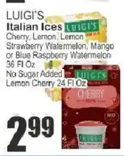Key Food Luigi's Italian Ices offer