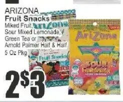 Key Food Arizona fruit snacks offer