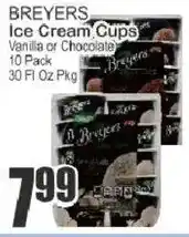 Key Food Breyers ice cream cups offer