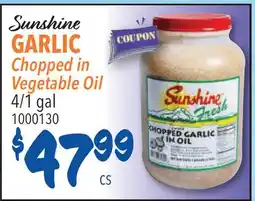 Restaurant Depot Sunshine GARLIC Chopped in Vegetable Oil offer