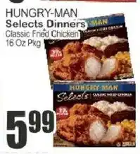 Key Food Hungry-man selects dinners classic fried chicken offer