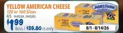 Restaurant Depot YELLOW AMERICAN CHEESE offer