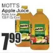 Key Food Mott's apple juice offer