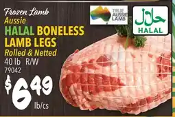 Restaurant Depot Frozen Lamb Aussie HALAL BONELESS LAMB LEGS offer