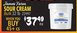 Restaurant Depot James Farm SOUR CREAM offer