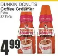 Key Food Dunkin Donuts coffee creamer extra offer