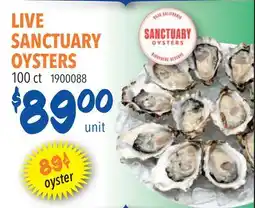 Restaurant Depot LIVE SANCTUARY OYSTERS offer