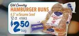 Restaurant Depot Old Country HAMBURGER BUNS offer