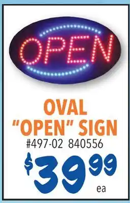 Restaurant Depot OVAL OPEN SIGN offer