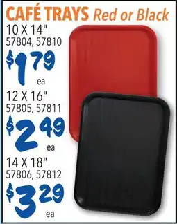 Restaurant Depot CAFÉ TRAYS offer